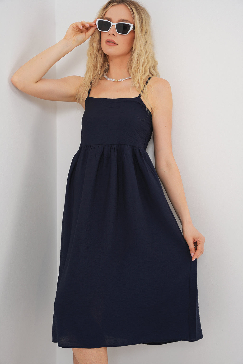 Navy Blue Women Dress