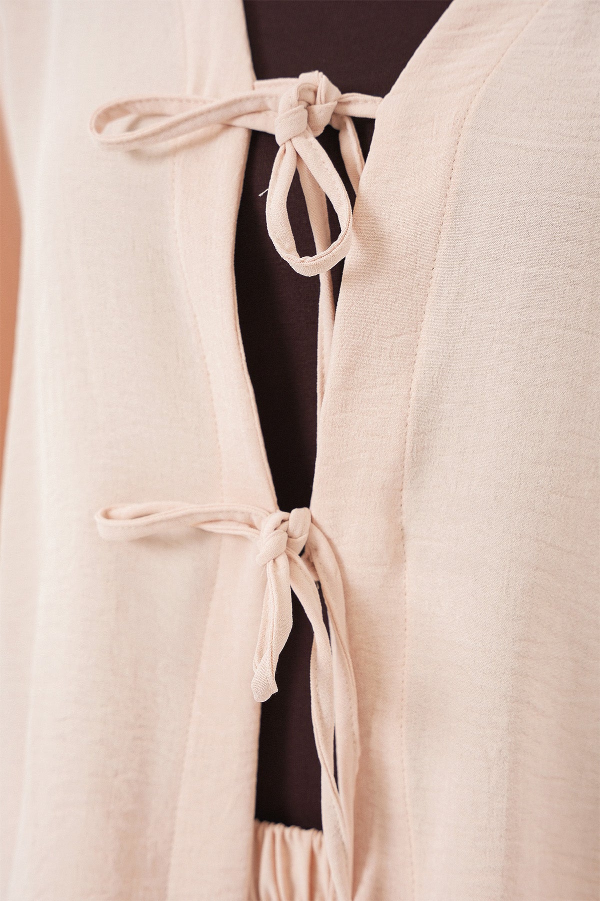 Cream Women Top and Bottom Set