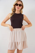 Cream Women Skirt