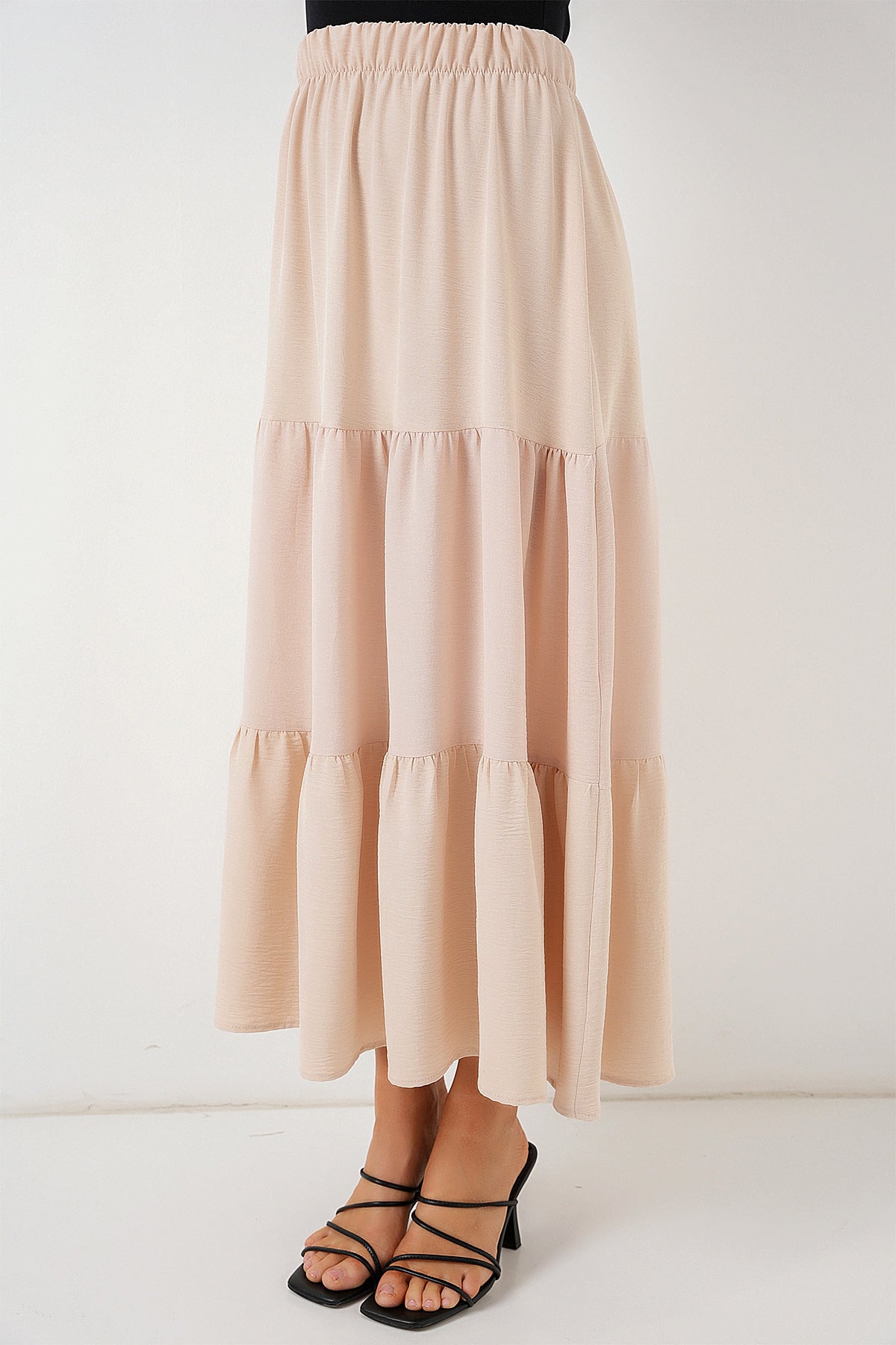 Beige Women Skirt