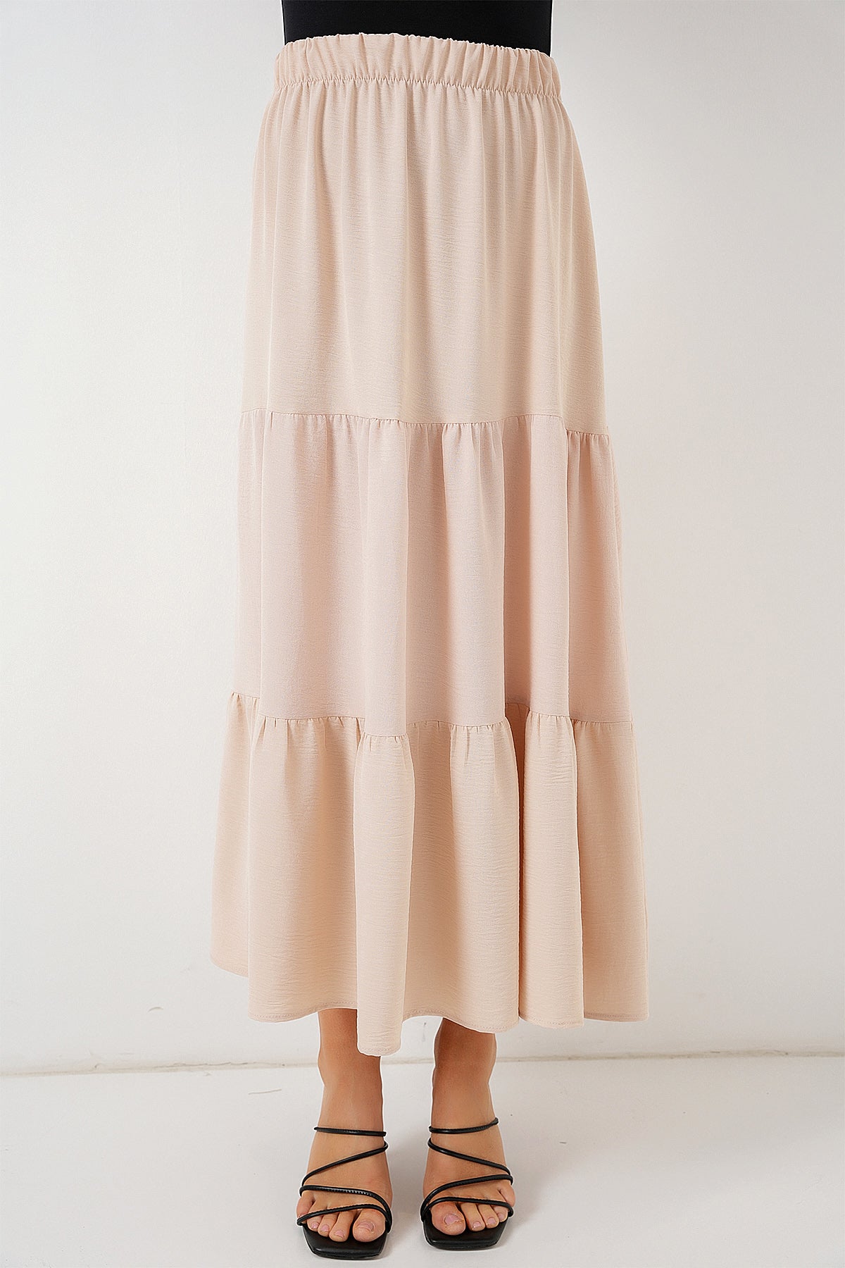 Beige Women Skirt