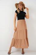 Beige Women Skirt