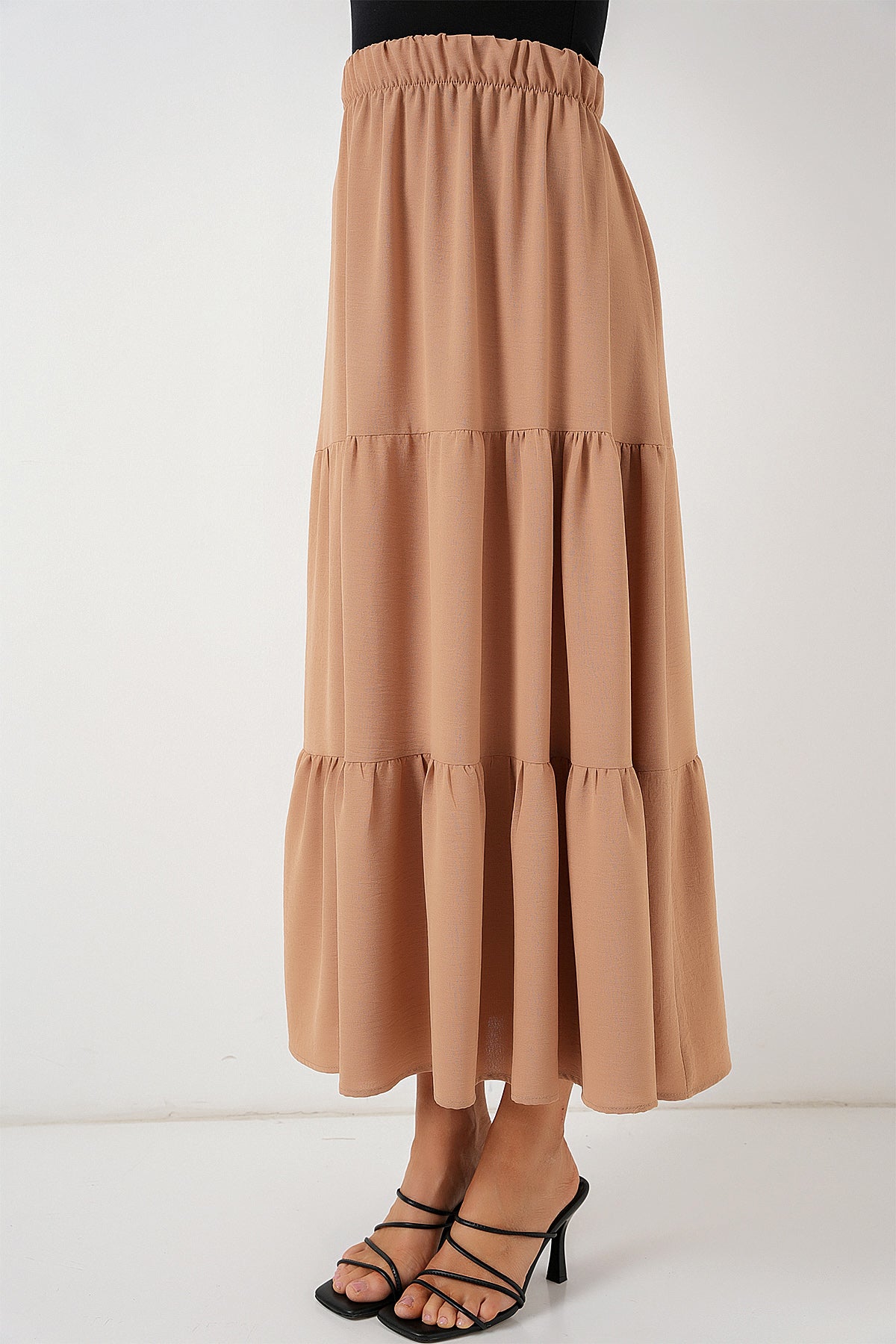 Beige Women Skirt
