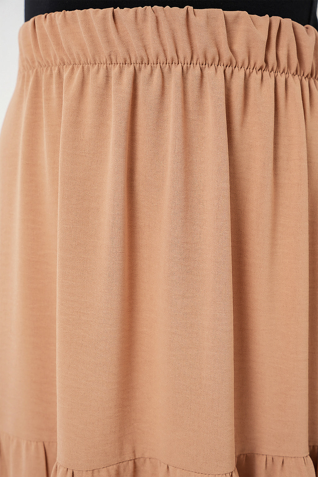 Beige Women Skirt