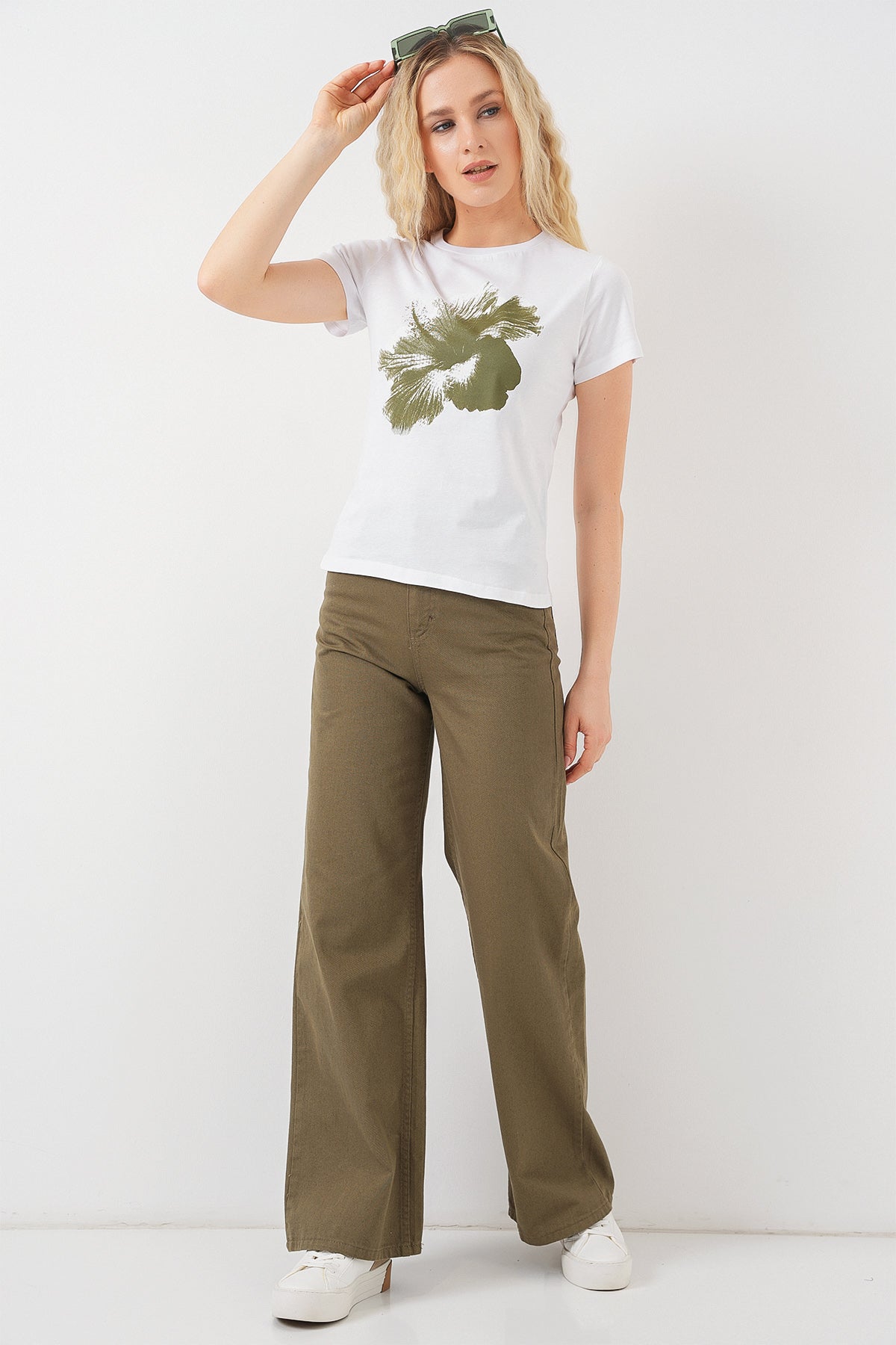 Khaki Women T-shirt