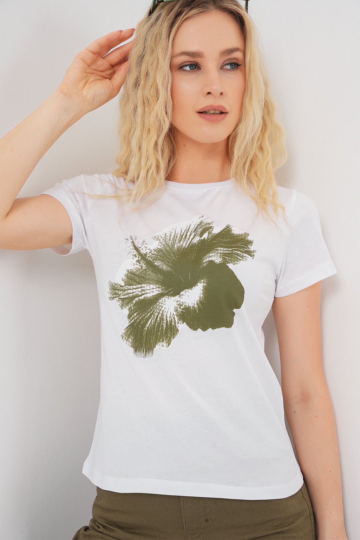 Khaki Women T-shirt