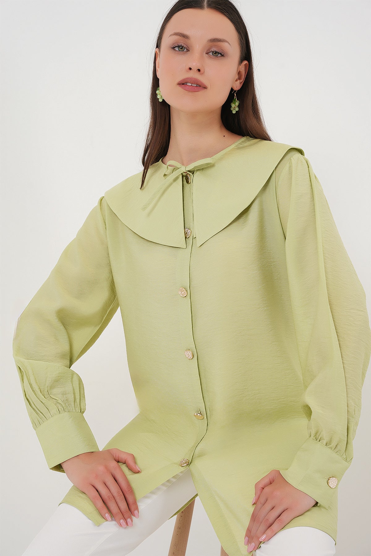 Green Women Tunic