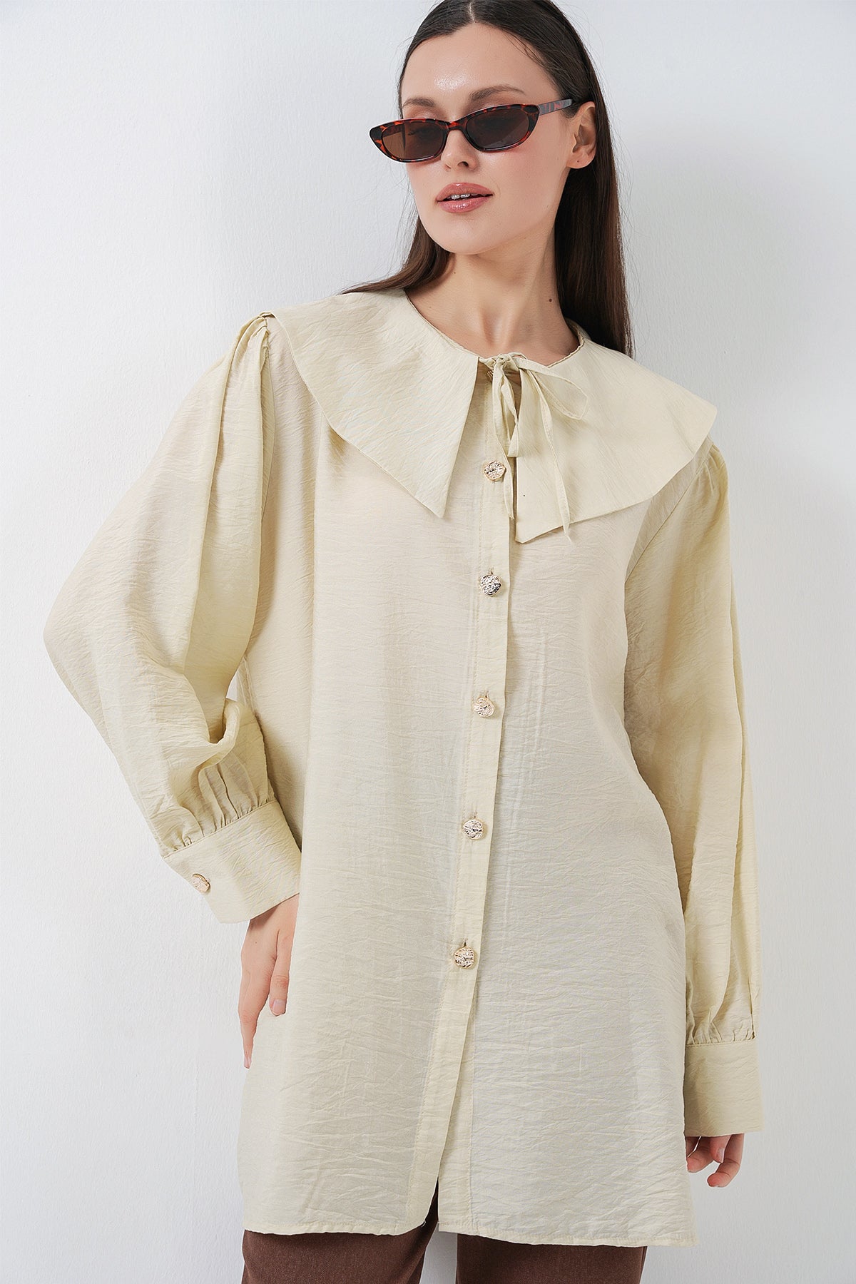 Ecru Women Tunic