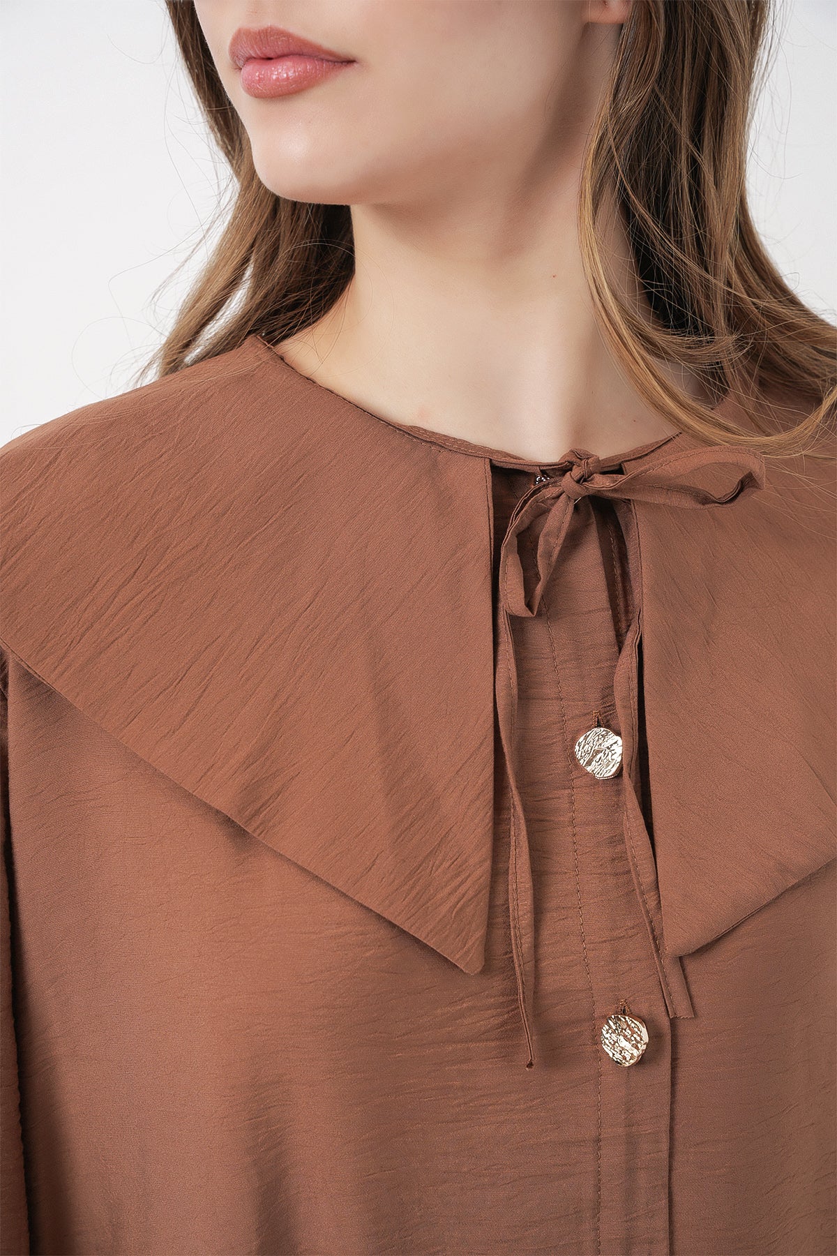 Milky Brown Women Tunic