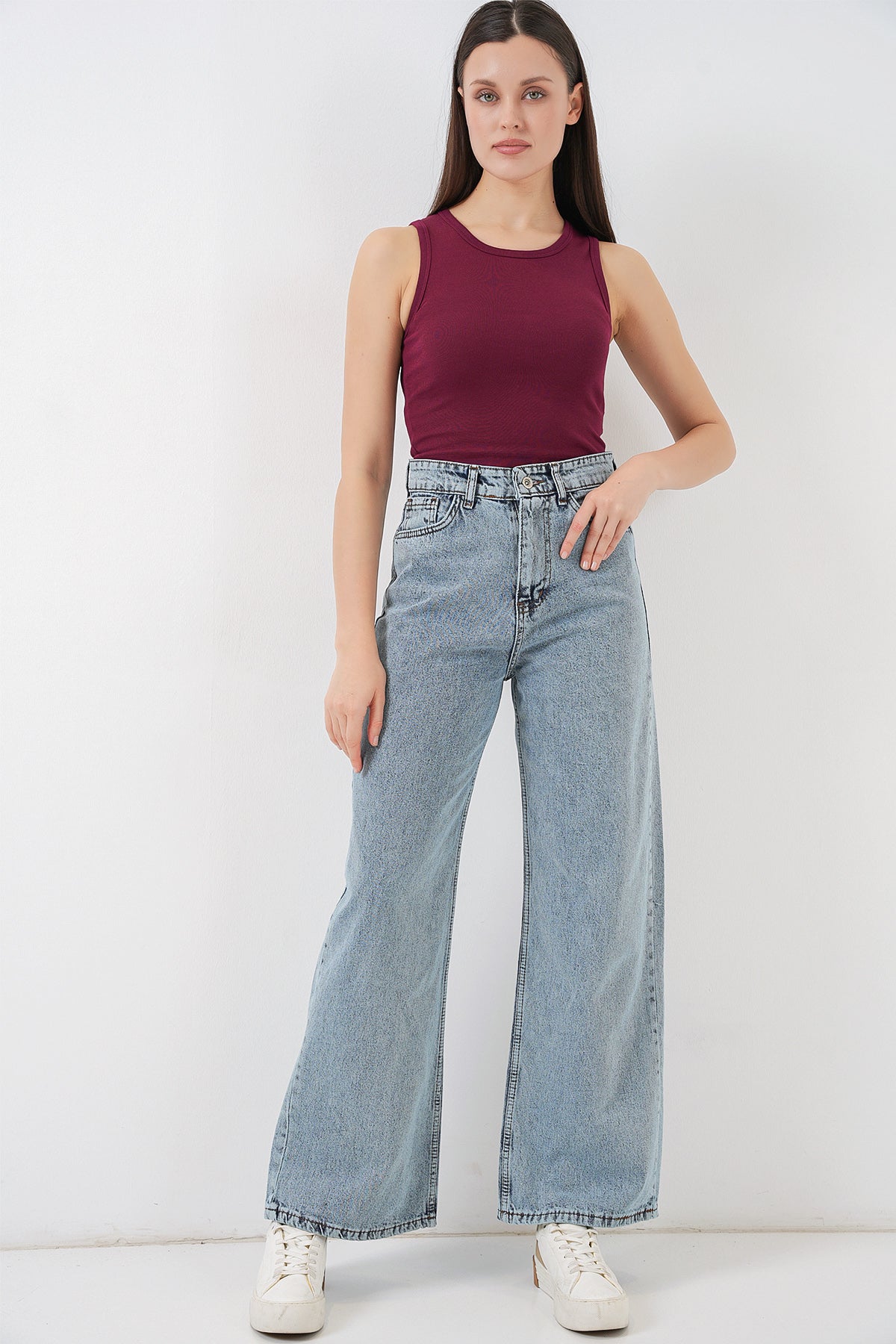 Blue Women Pants