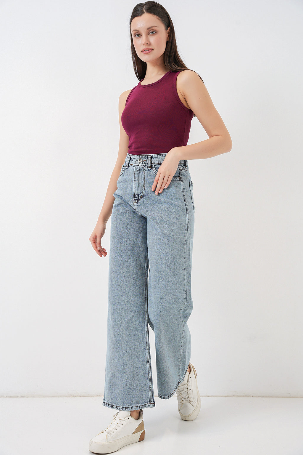 Blue Women Pants