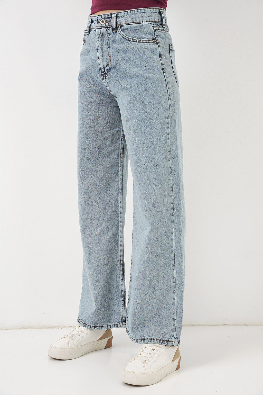 Blue Women Pants