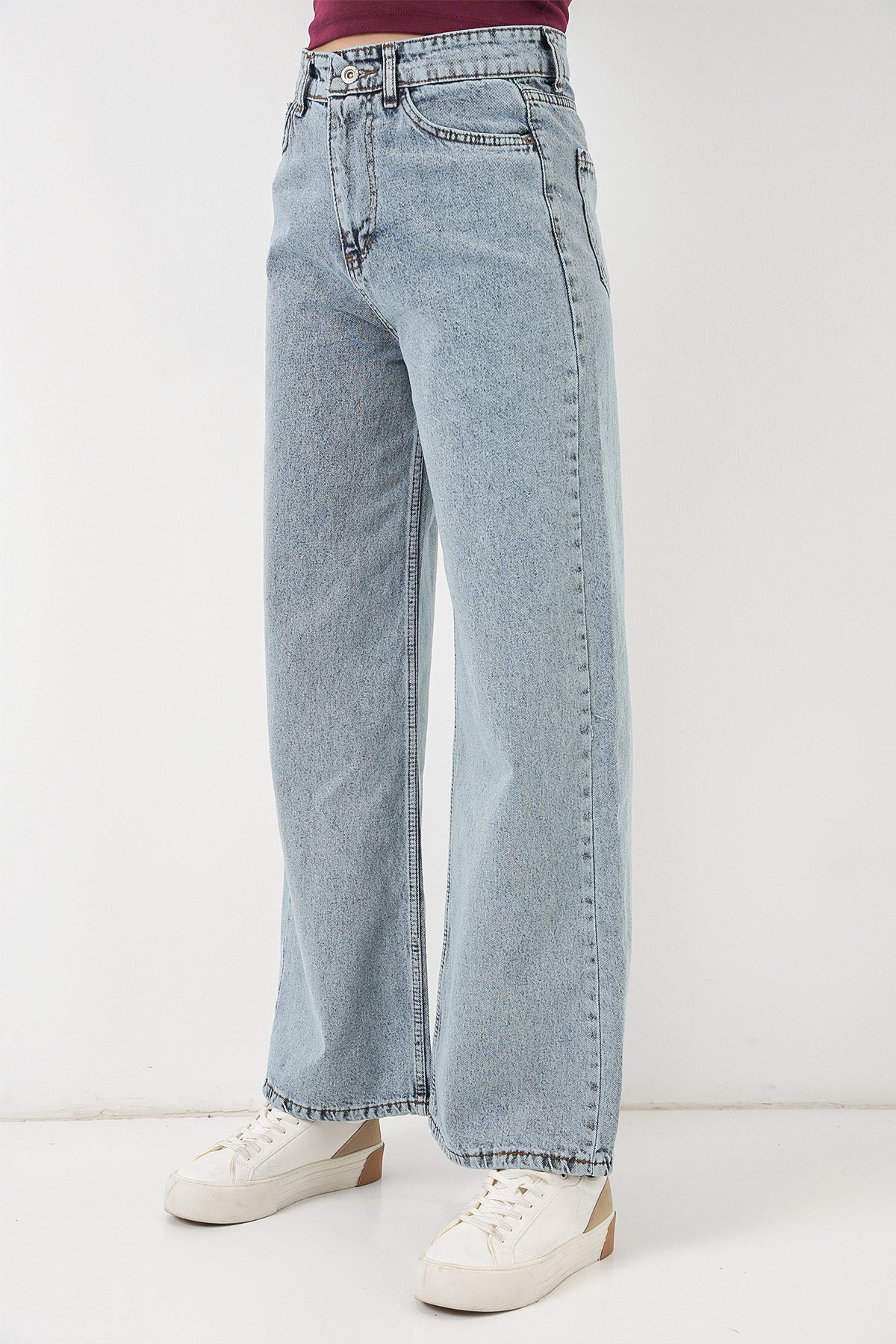 Blue Women Pants