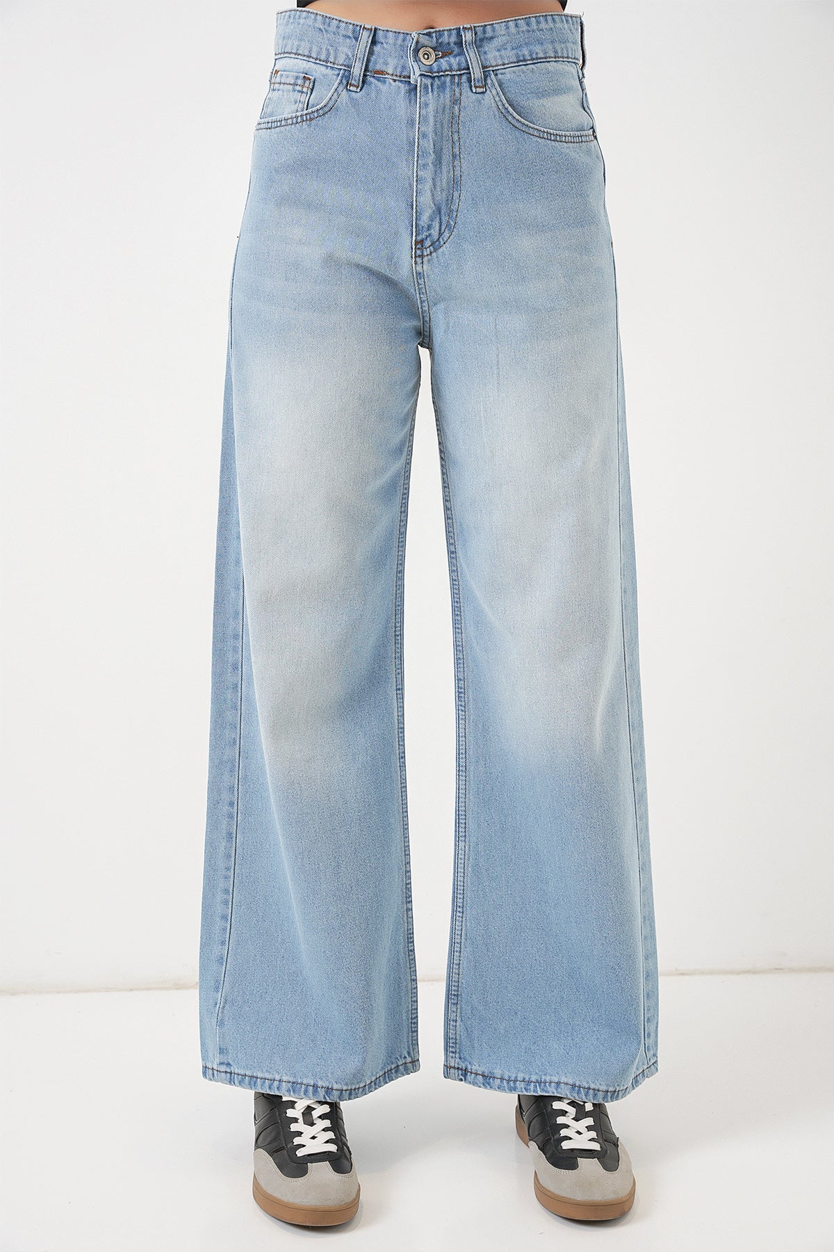 Light Blue Women Pants