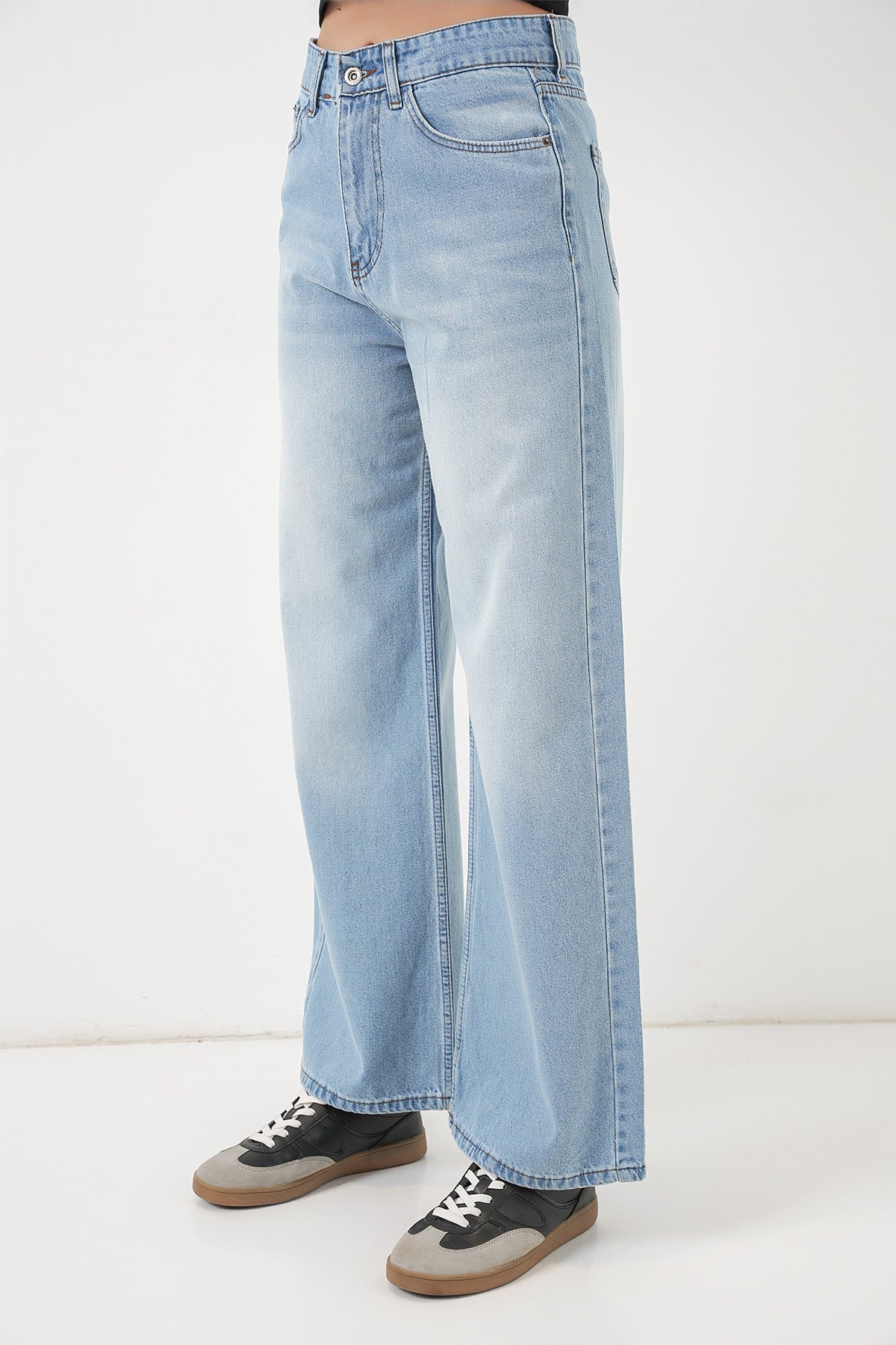 Light Blue Women Pants