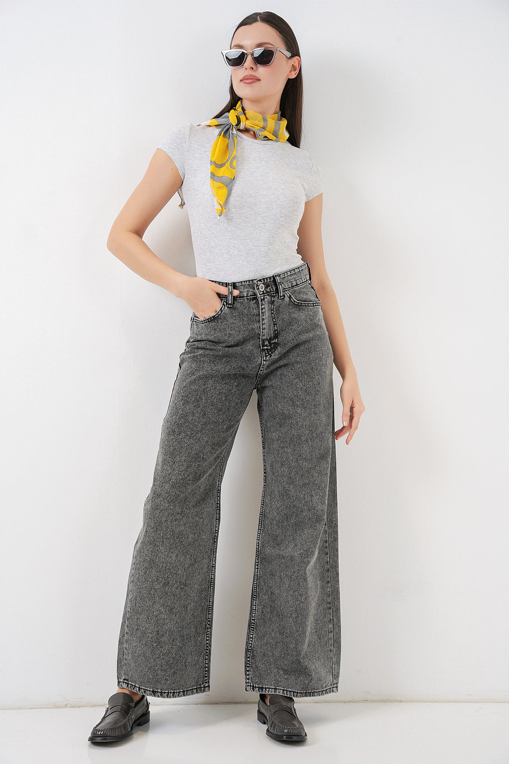 Grey Women Pants