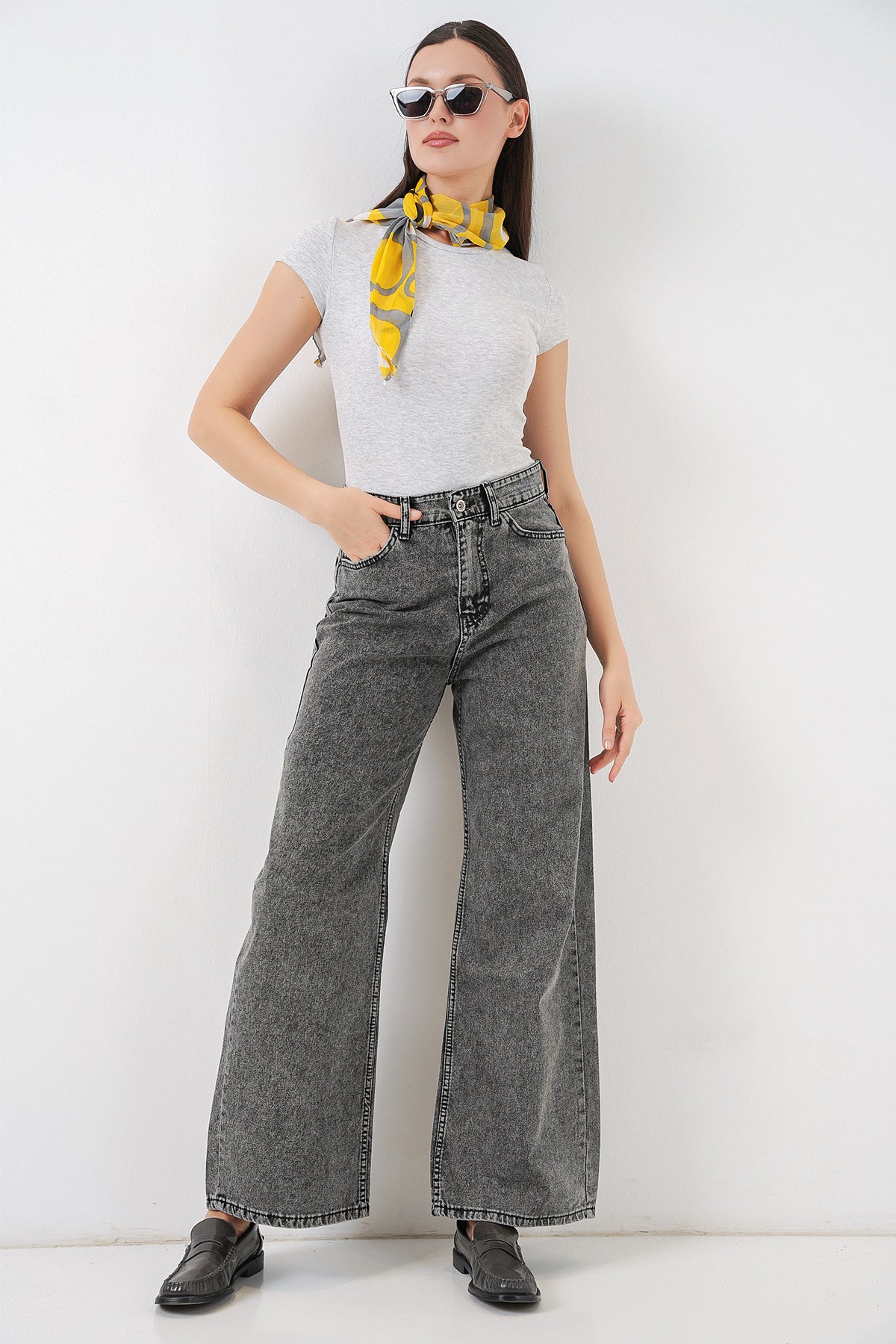 Grey Women Pants