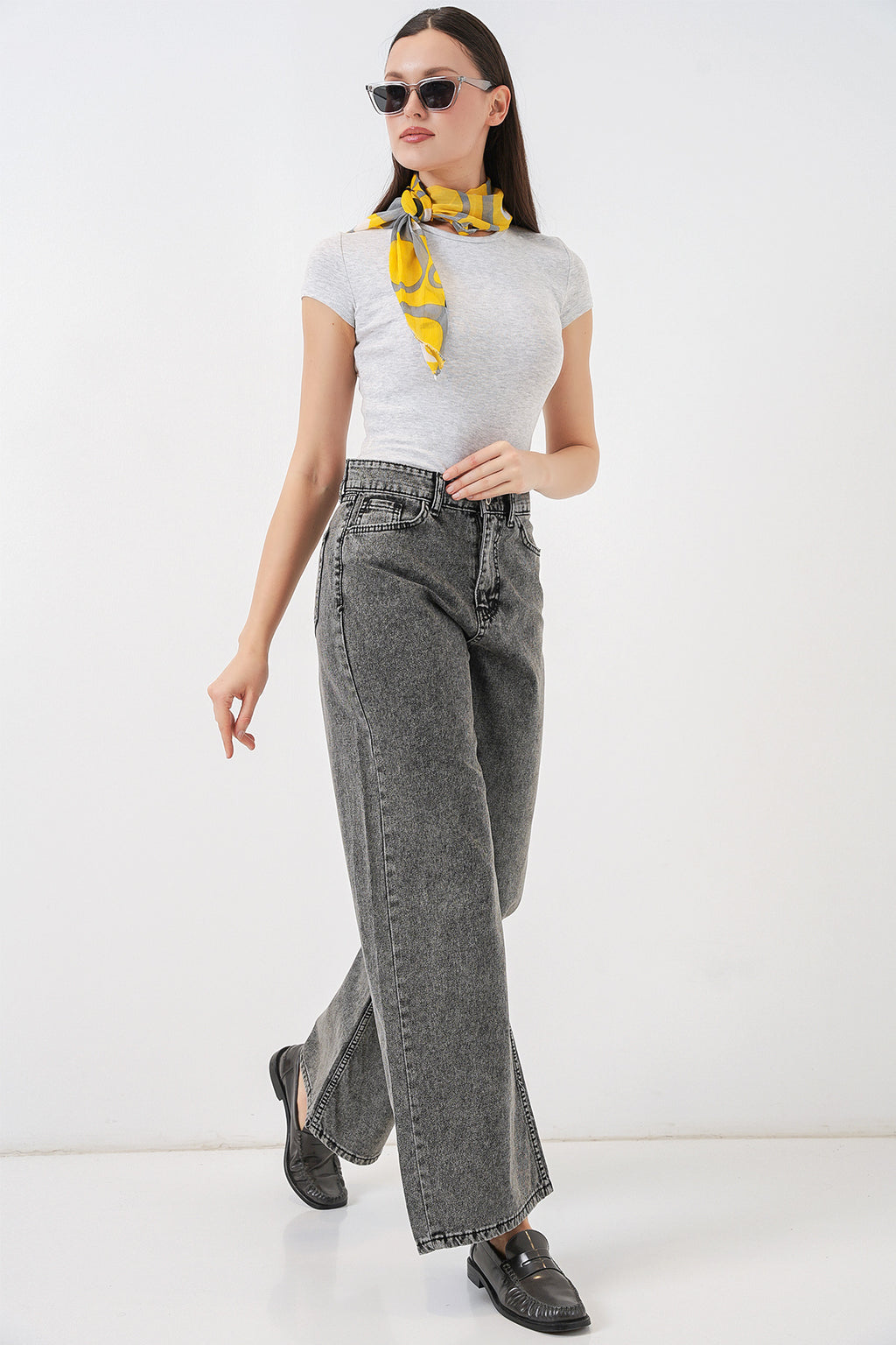Grey Women Pants