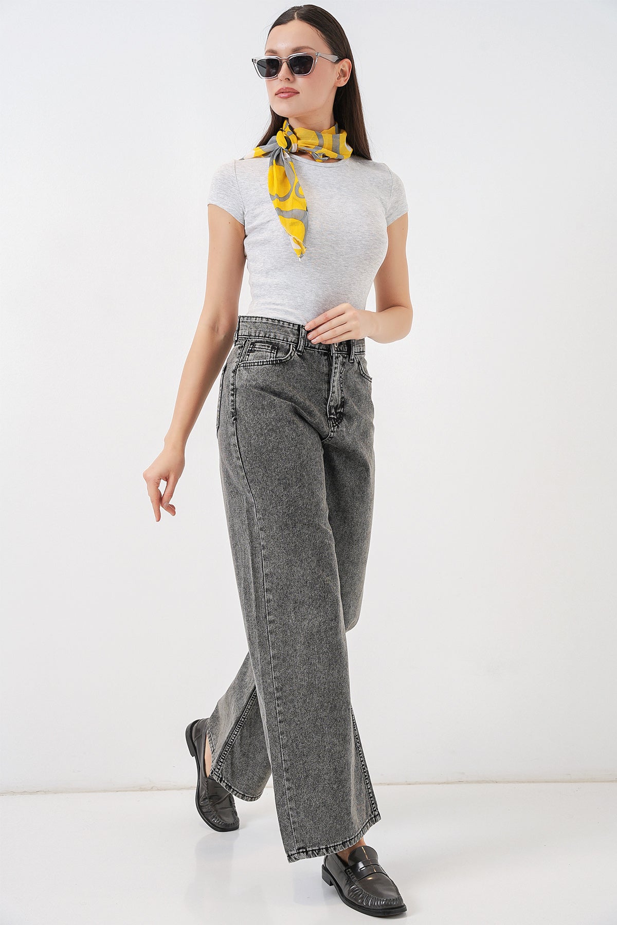 Grey Women Pants