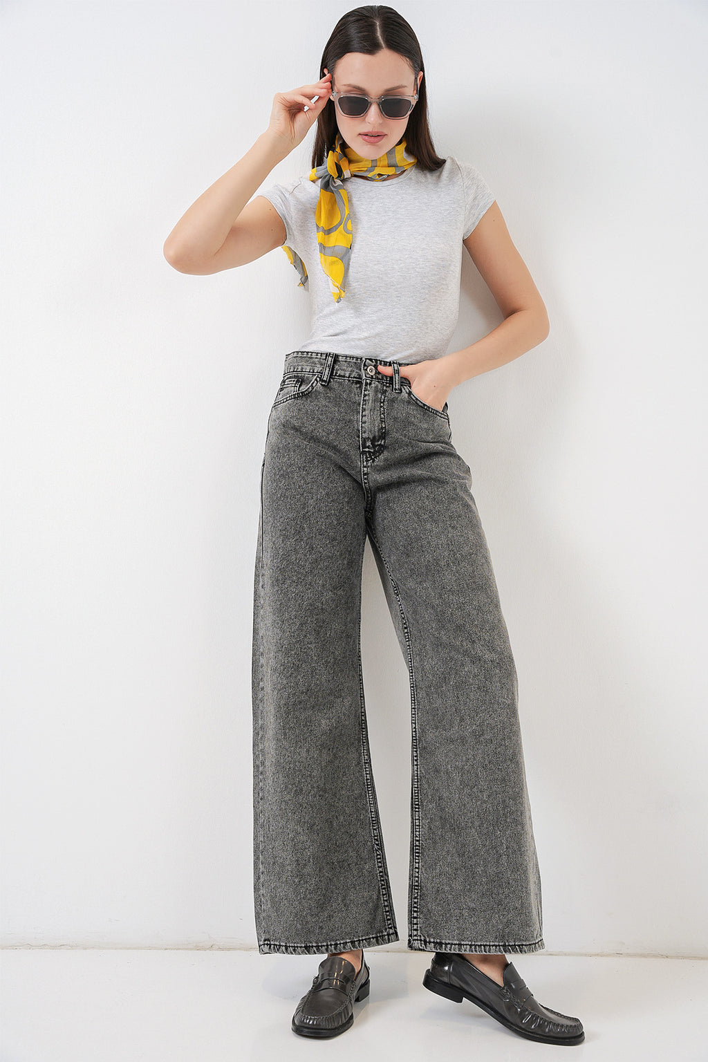 Grey Women Pants