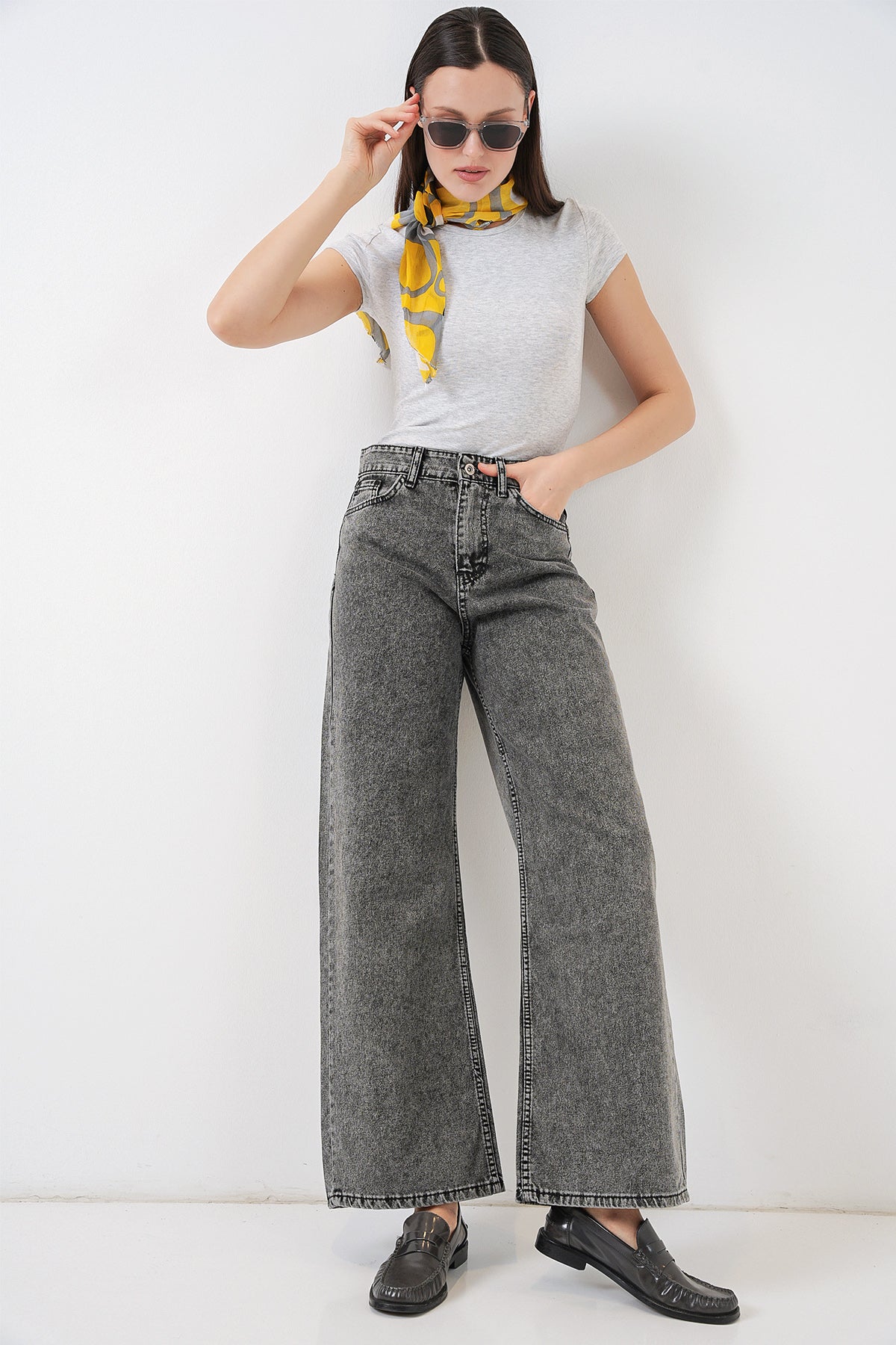 Grey Women Pants