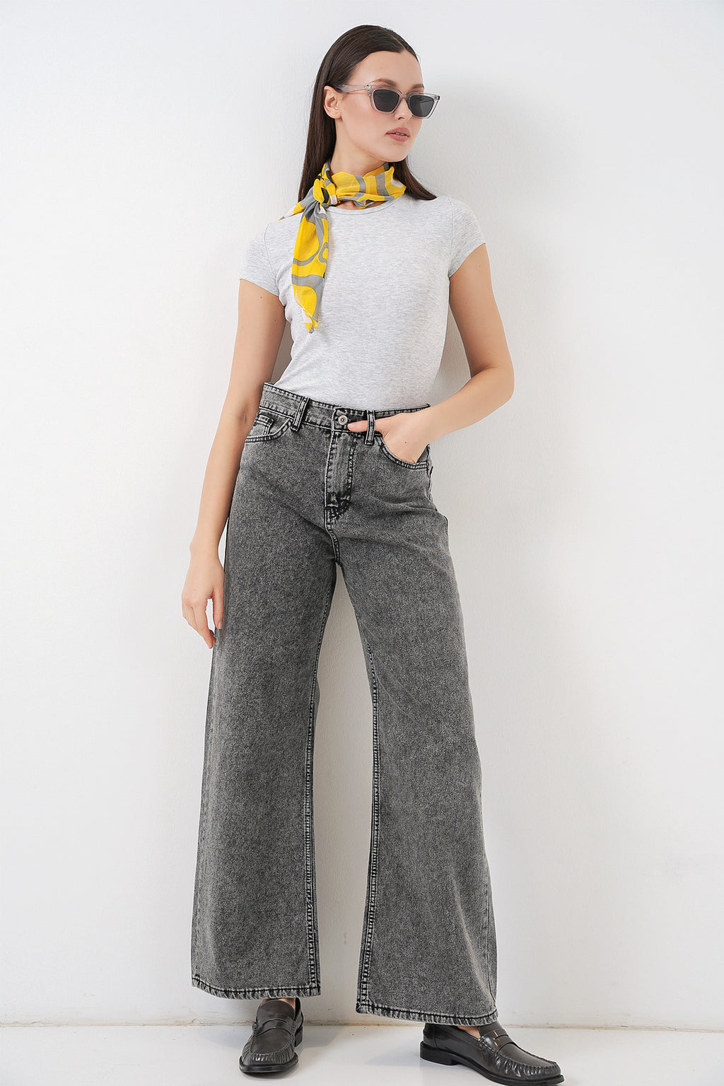 Grey Women Pants