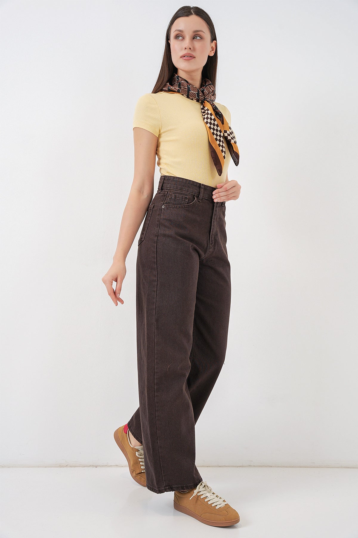 Brown Women Pants