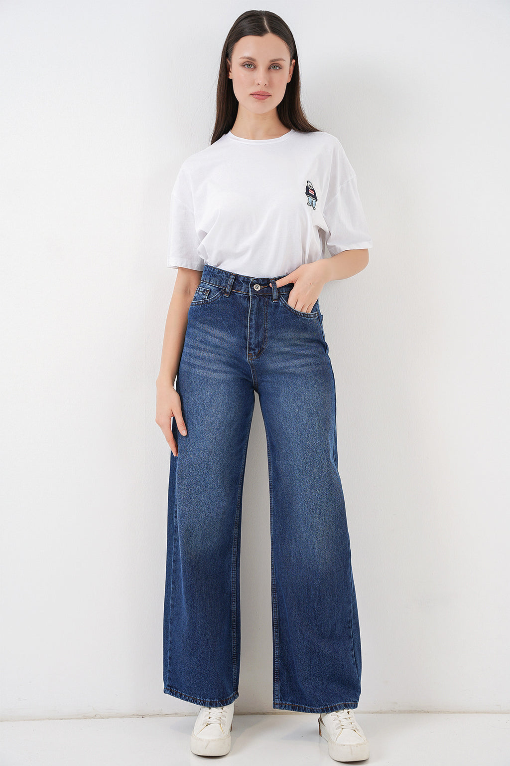Navy Blue Women Pants