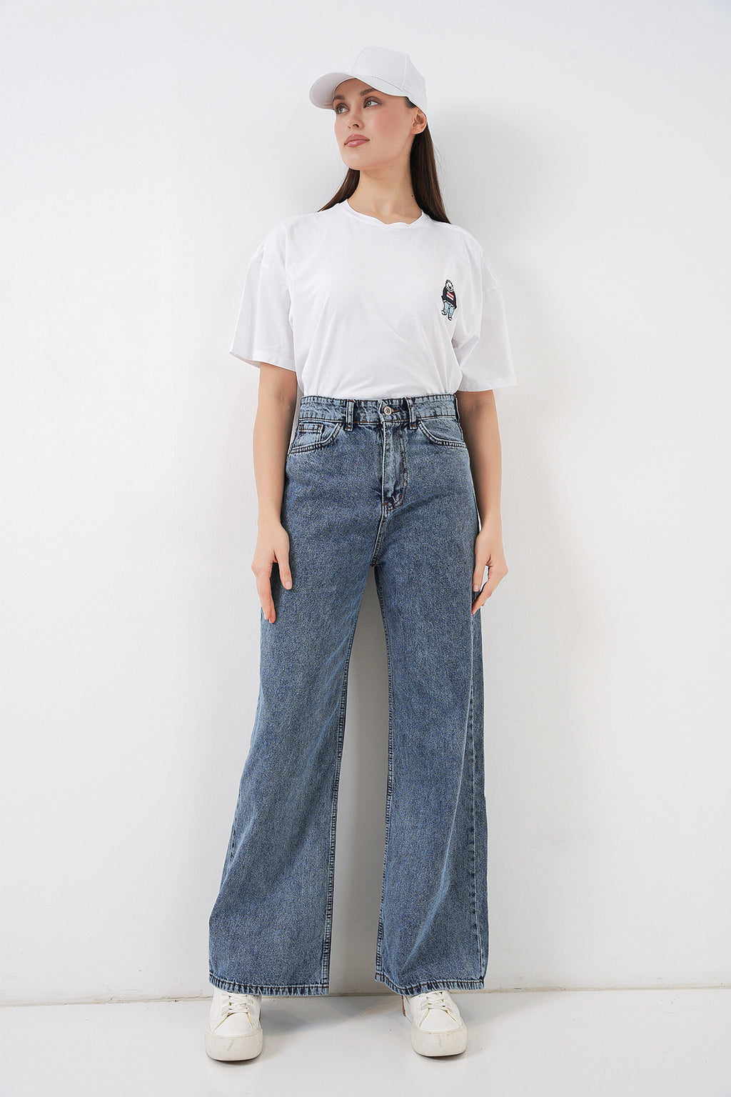 Blue Women Pants