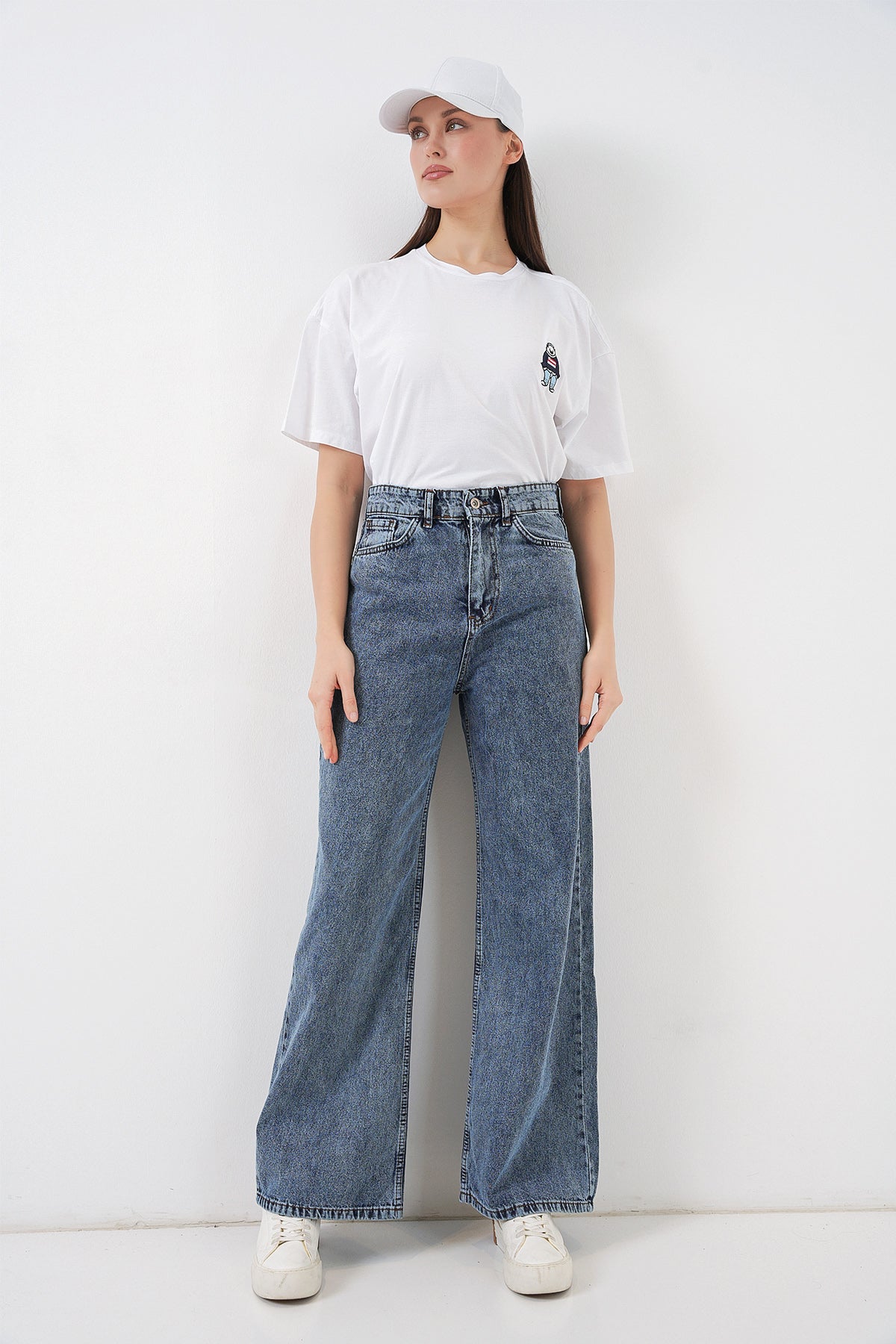 Blue Women Pants