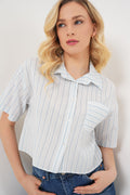 Light Blue Women Shirt