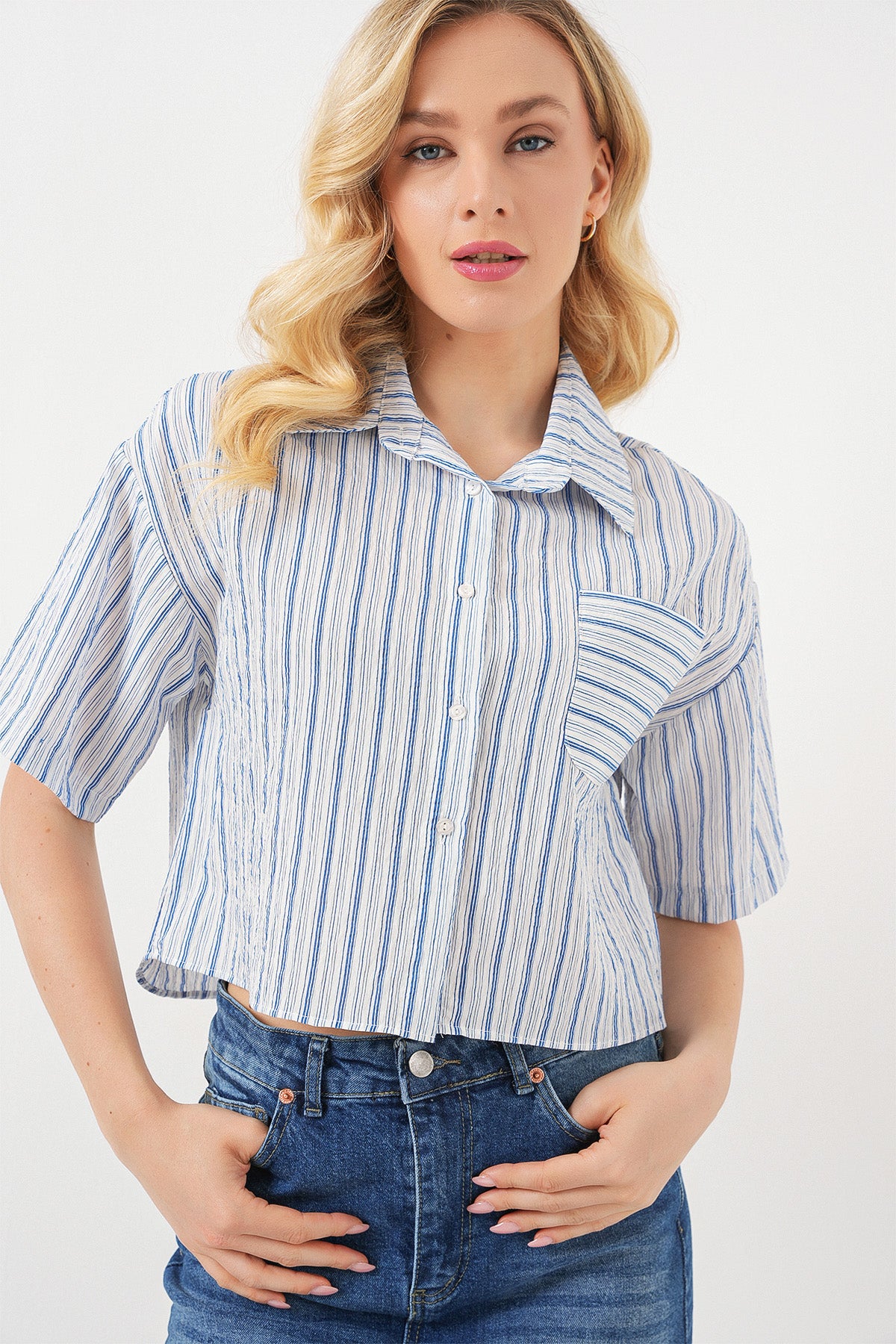 Blue Women Shirt