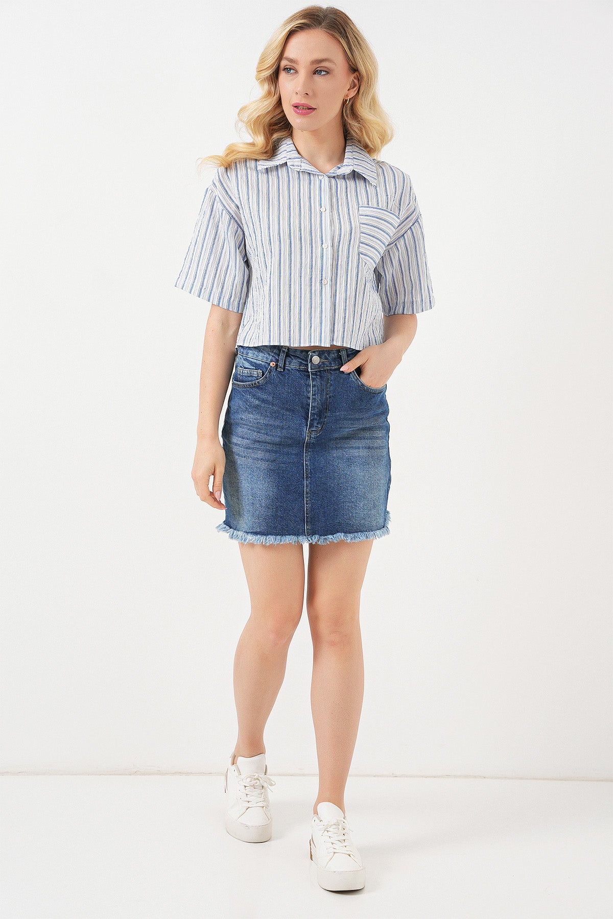 Blue Women Shirt