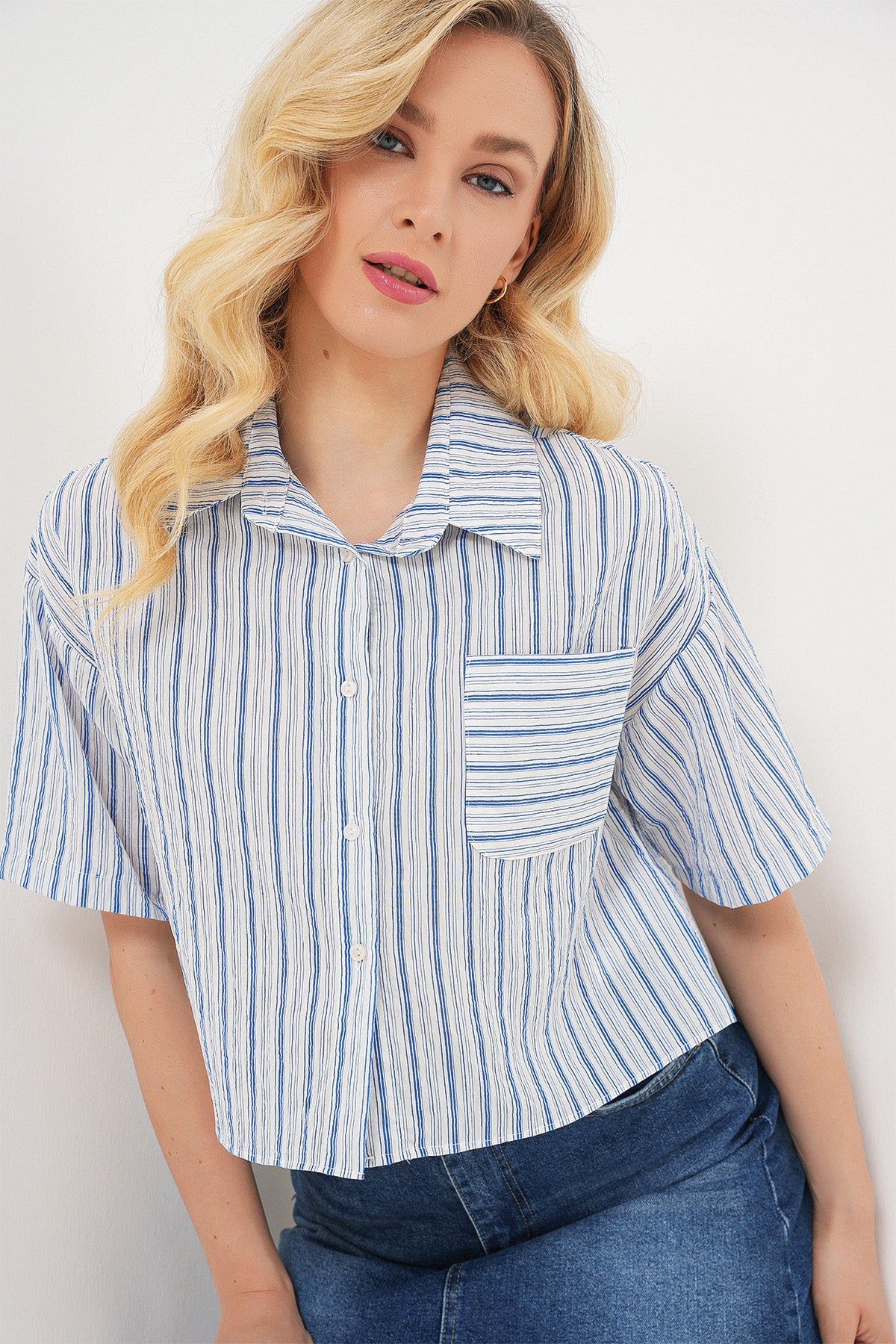 Blue Women Shirt