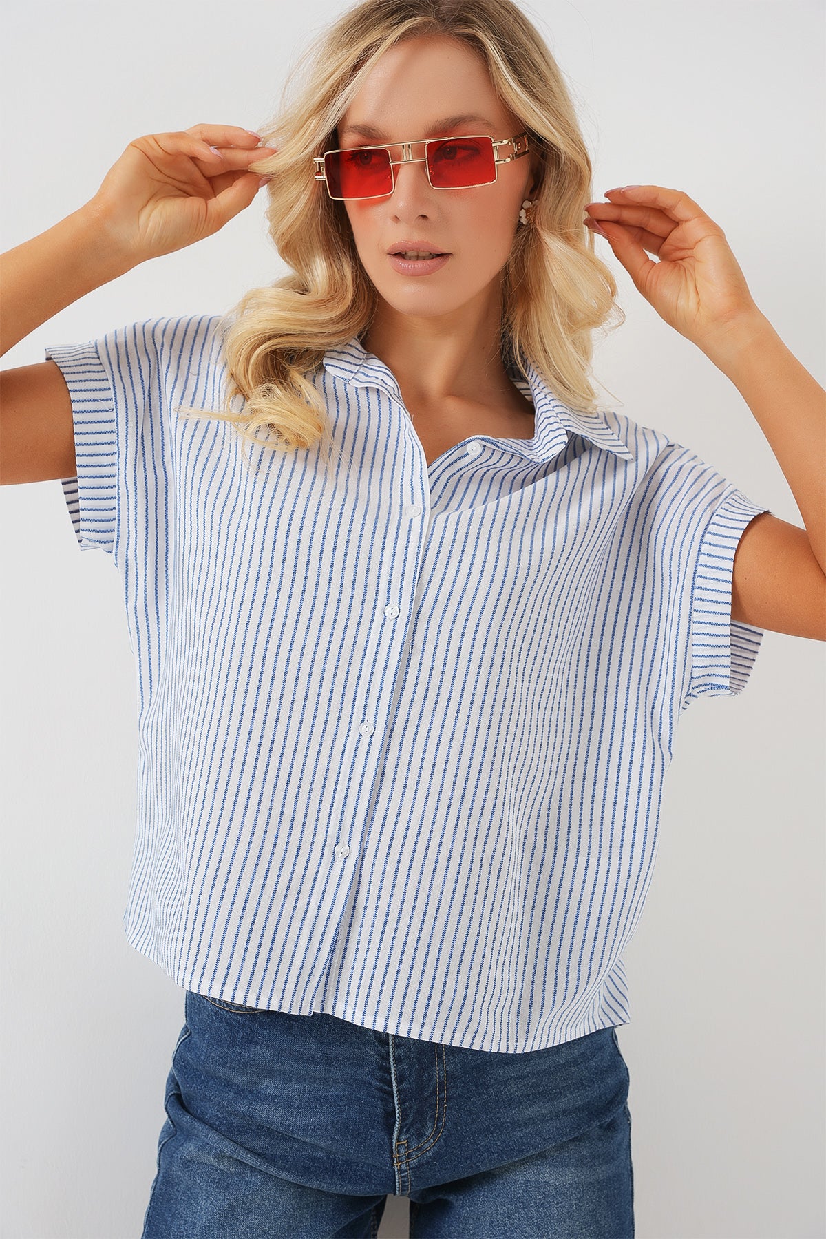 Blue Women Shirt