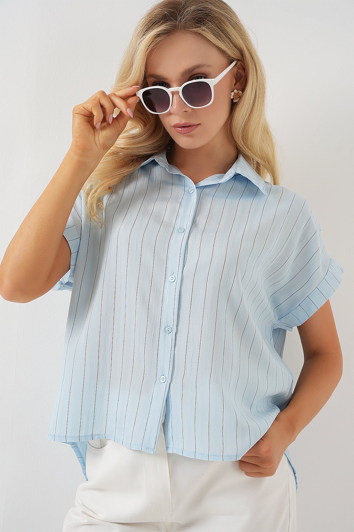 Blue Women Shirt