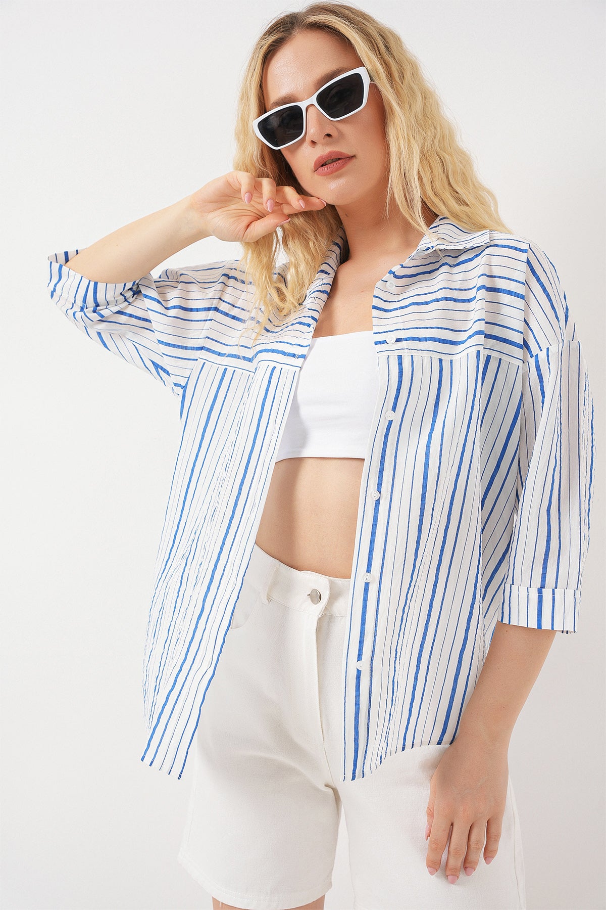 Blue Women Shirt