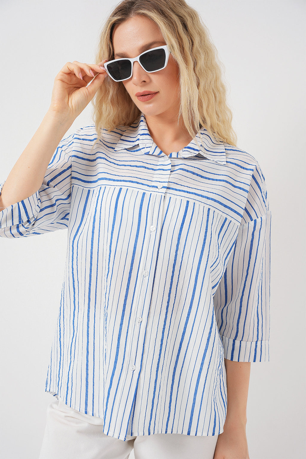 Blue Women Shirt