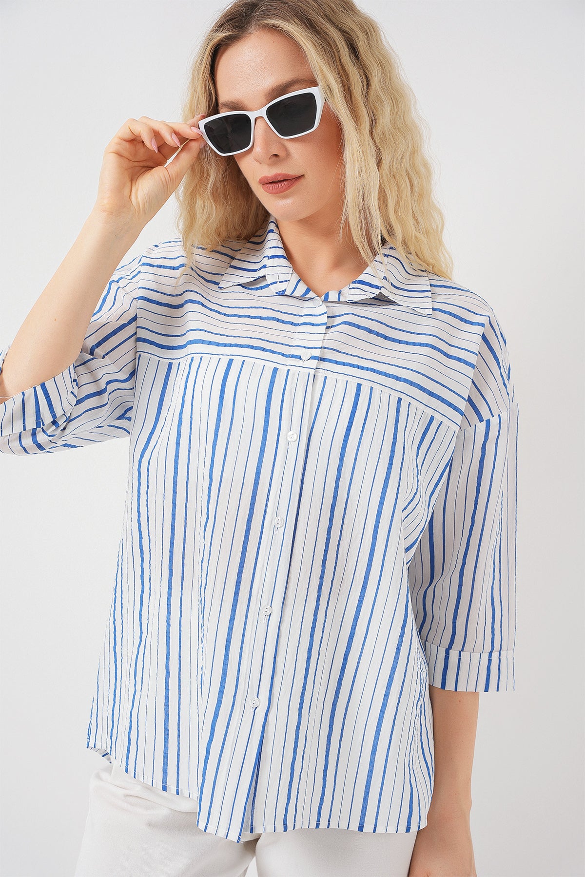 Blue Women Shirt