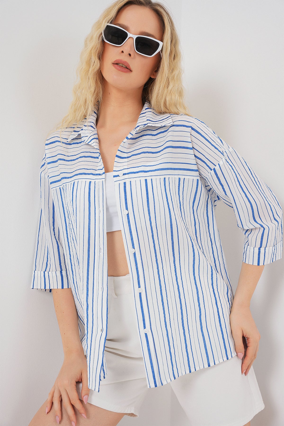 Blue Women Shirt