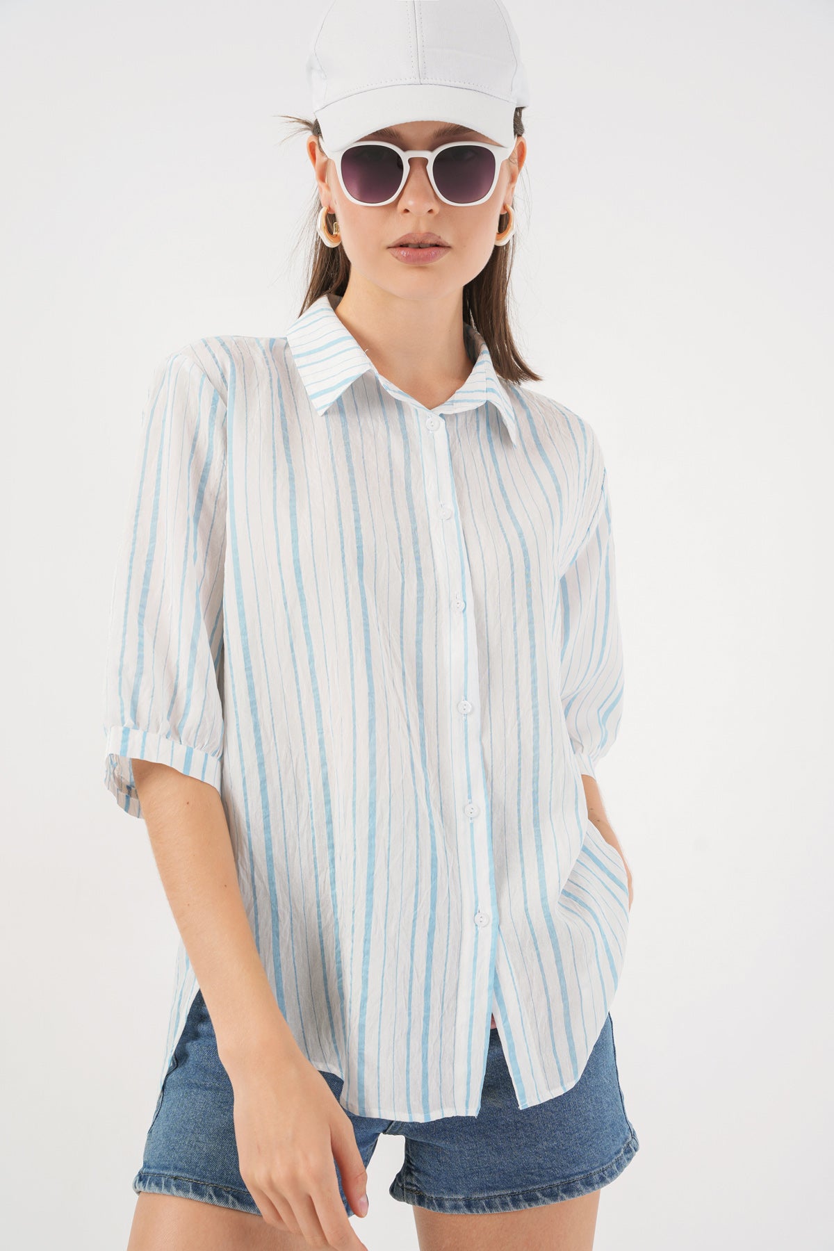 Blue Women Shirt