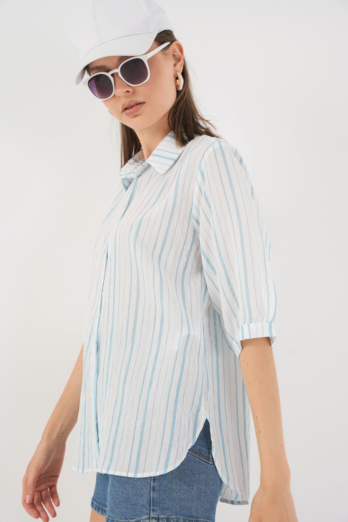 Blue Women Shirt