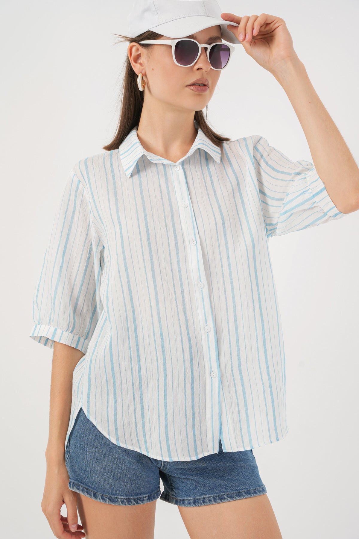 Blue Women Shirt
