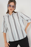 Light Blue Women Shirt