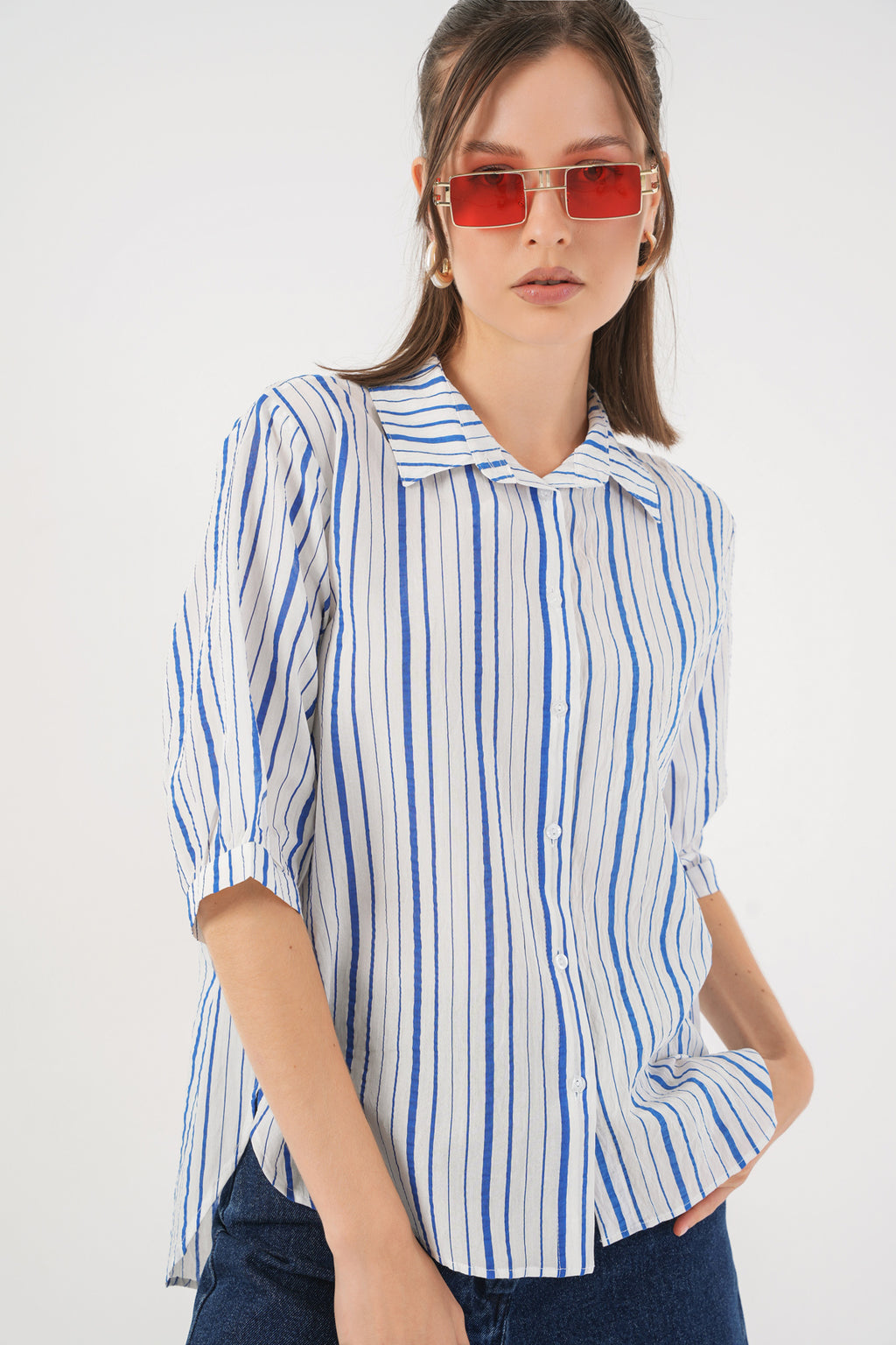 Blue Women Shirt