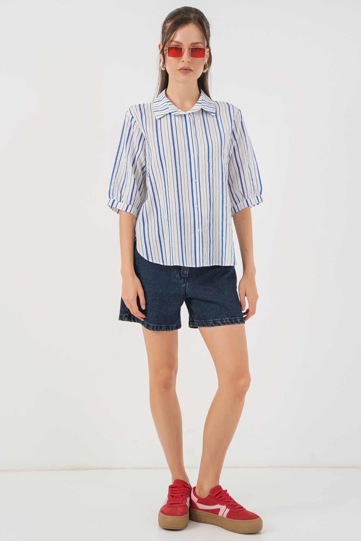 Blue Women Shirt