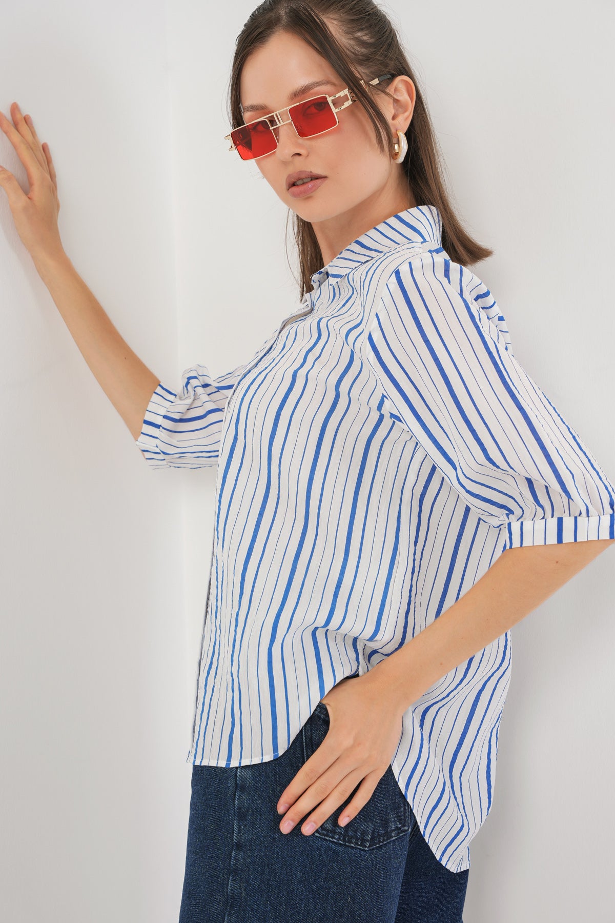 Blue Women Shirt