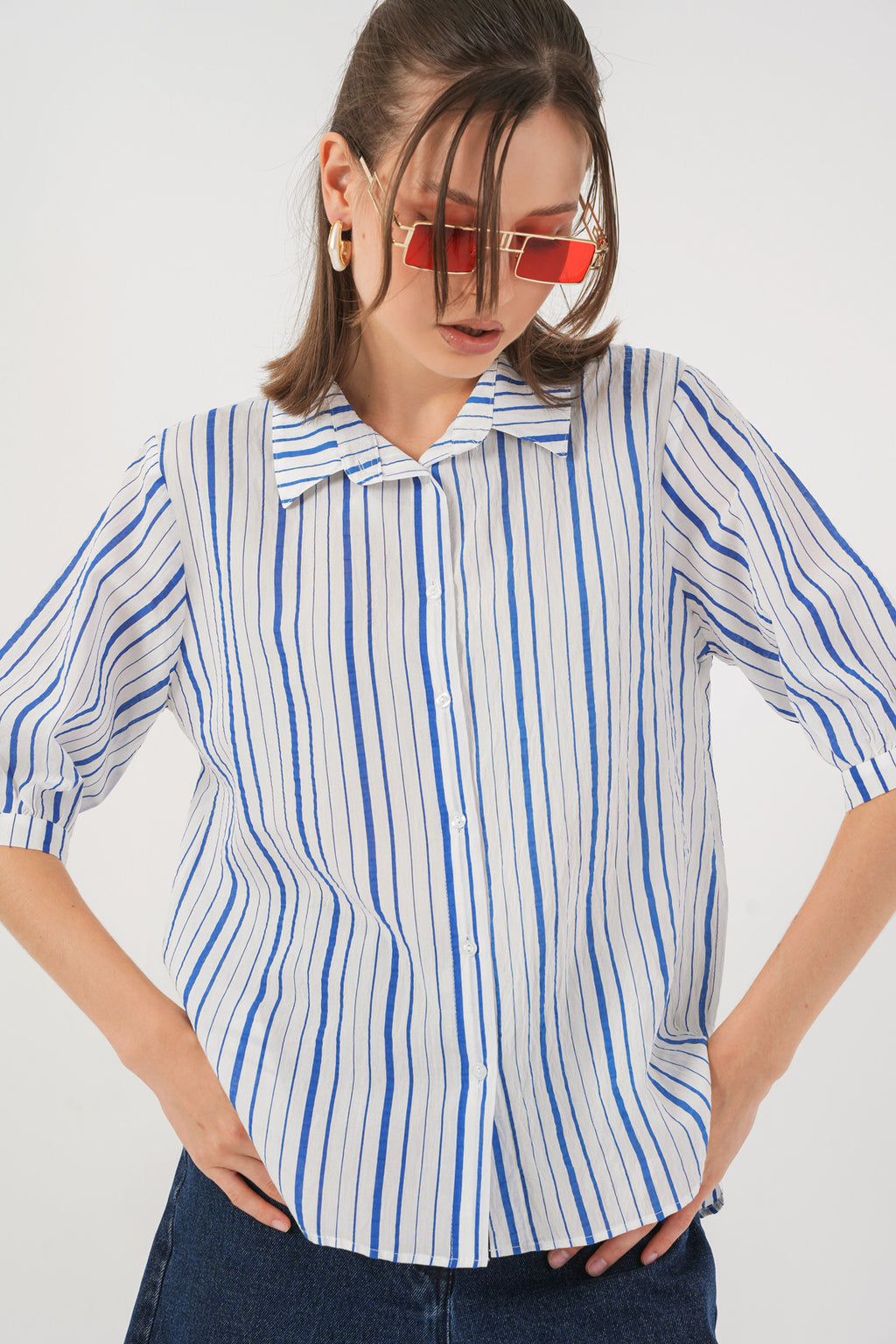 Blue Women Shirt