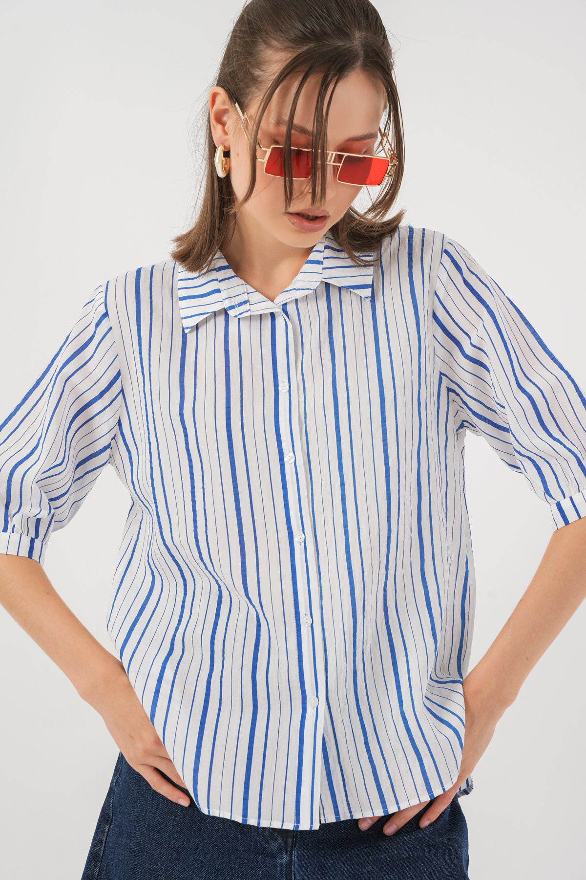 Blue Women Shirt