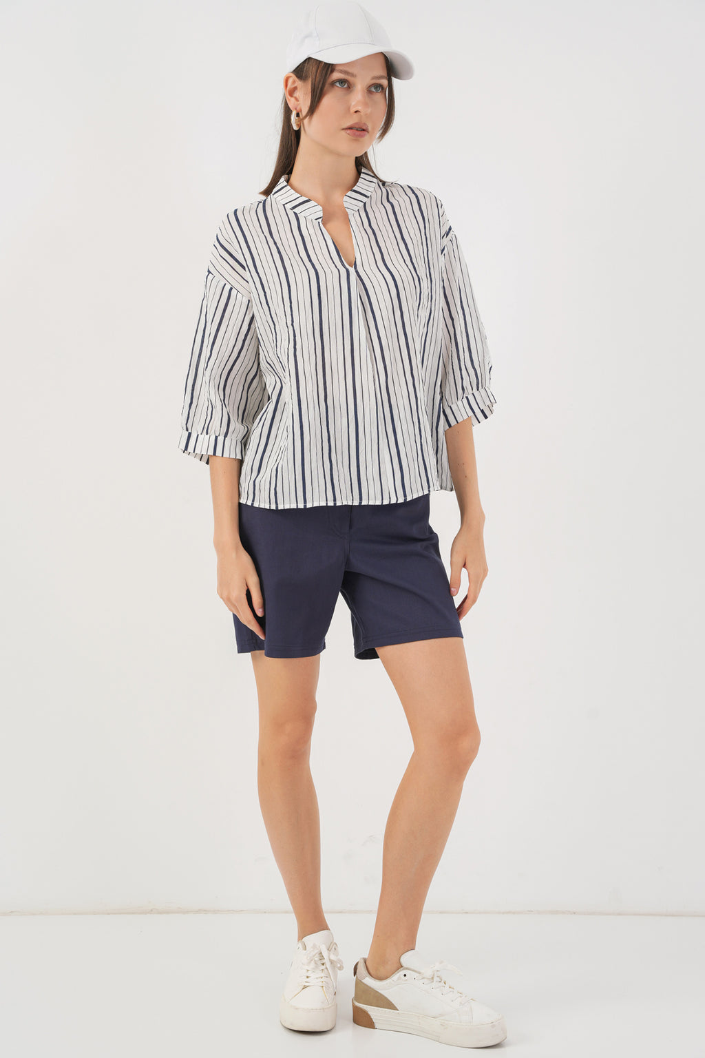 Navy Blue Women Blouse